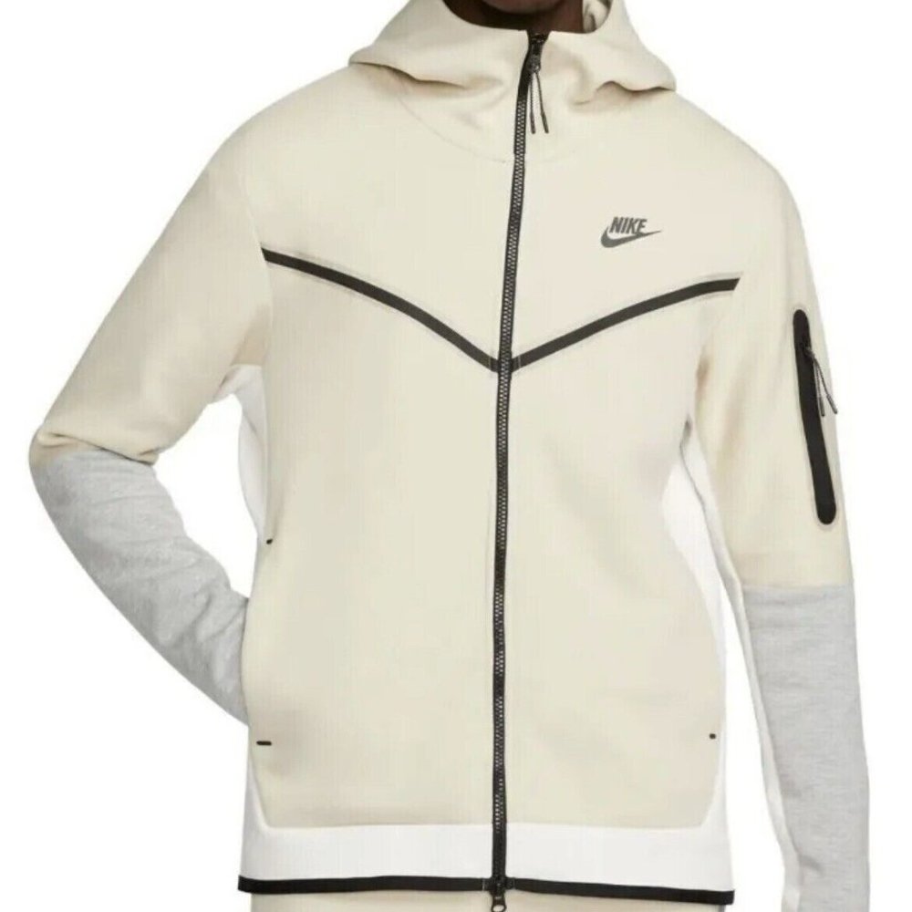 Nike Sportswear Tech Fleece Full-Zip Hoodie Dark Heather Grey/Rattan/Black